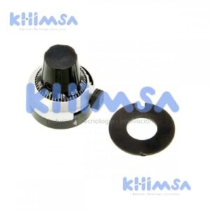 GP1-6.35-22X24  PERILLA PARA POTENCIOMETRO DE PRECISION DIAMETRO DE EJE 6.35MM