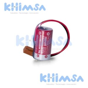 ER17/33  BATERIA LITHIUM 3.6V C/CABLE Y CONECTOR 2 PINES P/PLC 1600MAH