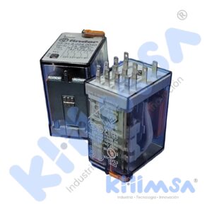 55.34.8.110.0040  RELE ELECTROMAGNETICO DE 14 PINES 110VAC 4NA/NC 7A/250VAC CON INDICADOR MECÁNICO