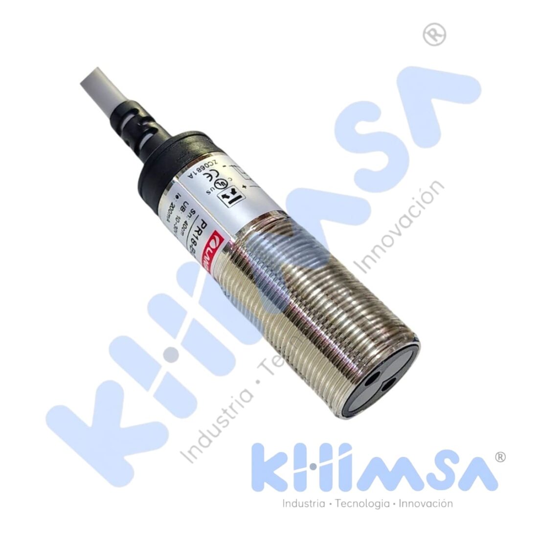 PR18-BC40DPR SENSOR FOTOELECTRICO METALICO DIFUSO M18 PNP NO+NC 10-30VDC SN=40CM CON CABLE 2MTS IP67