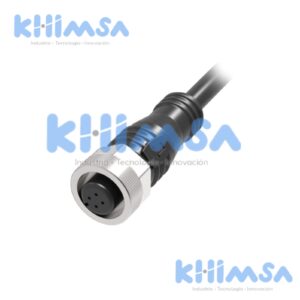 QE12-N3F2 CONECTOR RECTO HEMBRA PARA SENSOR M12 4 PINES CON CABLE DE 2 MTS IP67
