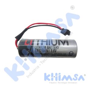 ER17500V/3.6V BATERIA LITHIUM 3.6V CON CABLE Y CONECTOR 2 PINES P/ PLC 2700MAH