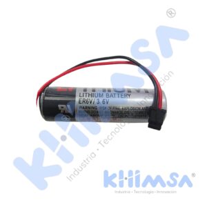 ER6V/3.6V BATERIA LITHIUM 3.6V 2000MAH CON CABLE Y CONECTOR P/PLC