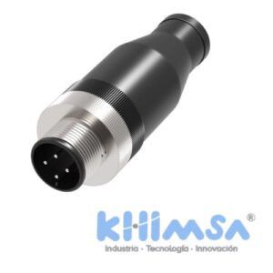 QE12-W4F   CONECTOR RECTO MACHO M12 4 PINES PVC IP67