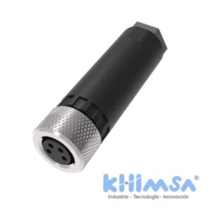 QE8-N4F  CONECTOR RECTO HEMBRA M8 4 PINES PVC IP67