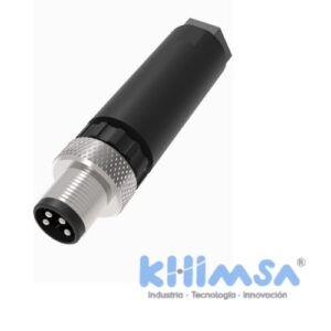 QE8-W4F  CONECTOR RECTO MACHO M8 4 PINES PVC IP67