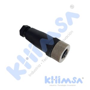 QE12-N4F CONECTOR RECTO HEMBRA M12 4 PINES PVC IP67