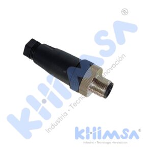 QE12-W5F CONECTOR RECTO MACHO M12 5 PINES PVC IP67