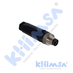 QE8-W4F CONECTOR RECTO MACHO M8 4 PINES PVC IP67