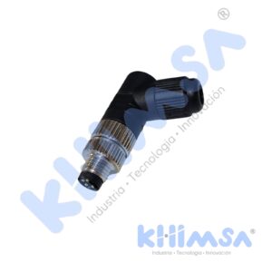 QE8-W4G CONECTOR CURVO MACHO M8 4 PINES PVC IP67