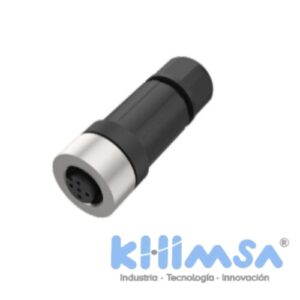 QE12-N5F  CONECTOR RECTO HEMBRA M12 5 PINES PVC IP67