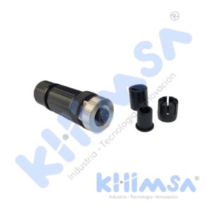 QE12-N5F CONECTOR RECTO HEMBRA M12 5 PINES PVC IP67