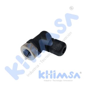 QE12-N5G CONECTOR CURVO HEMBRA M12 5 PINES PVC IP67