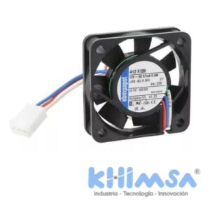 412F/2H-038  VENTILADOR AXIAL 12VDC 40X40X10MM 8,88m3/h; 26dBA 0,8W 3 CABLES Y CONECTOR