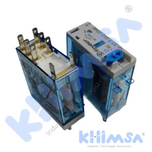 46.52.9.012.0040 RELE ELECTROMAGNETICO DPDT BOBINA 12VDC 8A/250VAC 8 PINES C/INDICADOR MECANICO