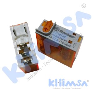 46.61.8.110.0040 RELE ELECTROMAGNETICO SPDT DE 5 PINES 110VAC 1NA/NC 16A/250V C/INDICADOR MECANICO