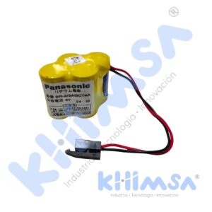 BR-2/3AGCT4A BATERIA DE PACK LITHIUM GE FANUC 6V 2400MAH CON CONECTOR NEGRO 2PINES