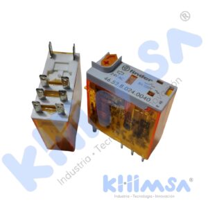 46.52.8.024.0040 RELE ELECTROMAGNETICO DPDT 24VAC 8A/250V 8 PINES CON INDICADOR MECANICO