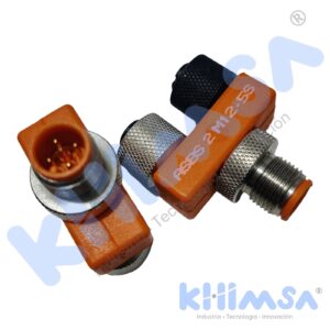 ASBS 2 M12-5S CONECTOR TIPO Y MACHO M12 A HEMBRA M12X2  DE 5 PINES IP67