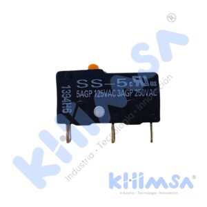 SS-5  MICROSWITCH ACCION 5A 125V 3A 250VAC SPDT NO+NC+COM TIPO PULSADOR 3 PINES IP40