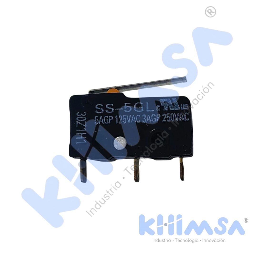 SS-5GL MICROSWITCH ACCION 5A 125V 3A 250VAC SPDT NO+NC+COM PALANCA CORTA 3 PINES IP40