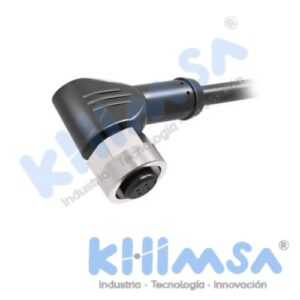 QE8-N4G2 CONECTOR CURVO HEMBRA M8 4 PINES CON CABLE DE 2 MTS IP67