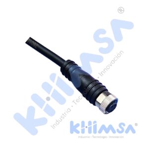 QE8-N3F2 CONECTOR RECTO HEMBRA M8 3 PINES CON CABLE DE 2 MTS IP67