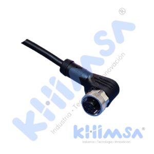 QE12-N4G10 CONECTOR CURVO HEMBRA PARA SENSOR M12 4 PINES CON CABLE DE 10 MTS IP67