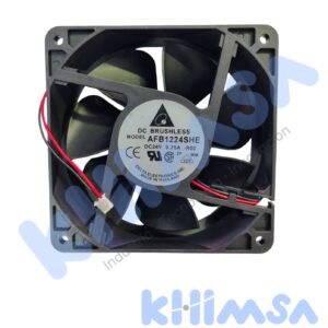 AFB1224SHE-R00 VENTILADOR AXIAL 24VDC 0.75A DE 2 CABLES CON CONECTOR 120X120X38MM 12W 3700 RPM