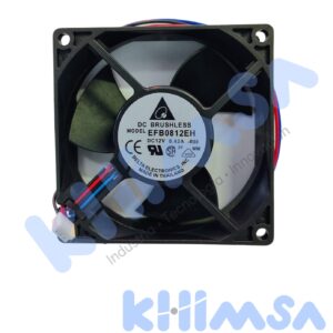 EFB0812EH-R00 VENTILADOR AXIAL 12VDC 0.42A DE 3 CABLES CON CONECTOR  80X80X25MM