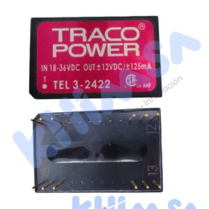 TEL3-2422 CONVERTIDOR CC/CC 3W UENTR 18+3 6V USAL 12VDC
