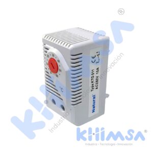 KTO-011 TERMOSTATO ROJO PARA VENTILADOR 0-60º C NC 10A 230VAC